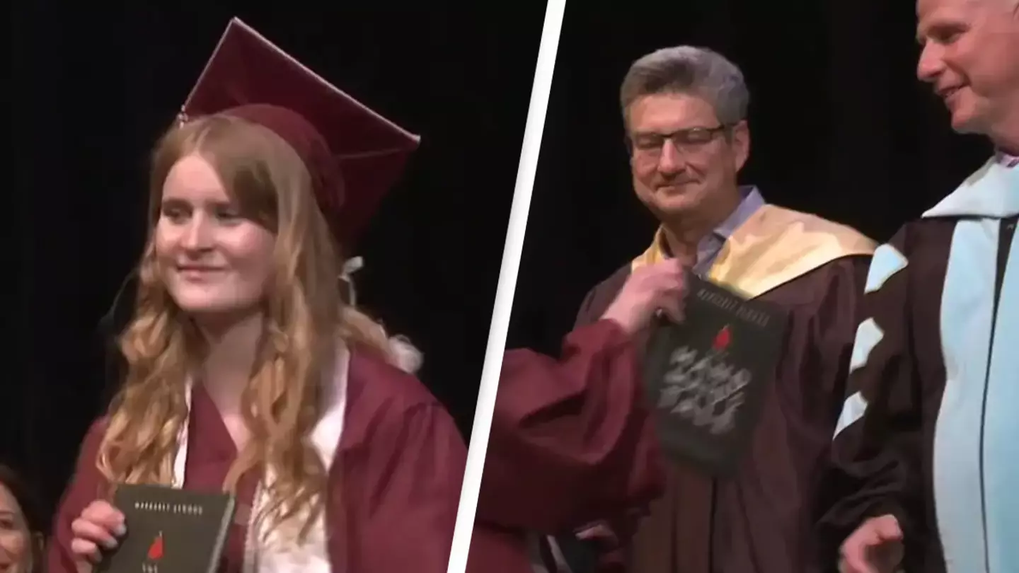 Student praised for defiant graduation act after district banned books