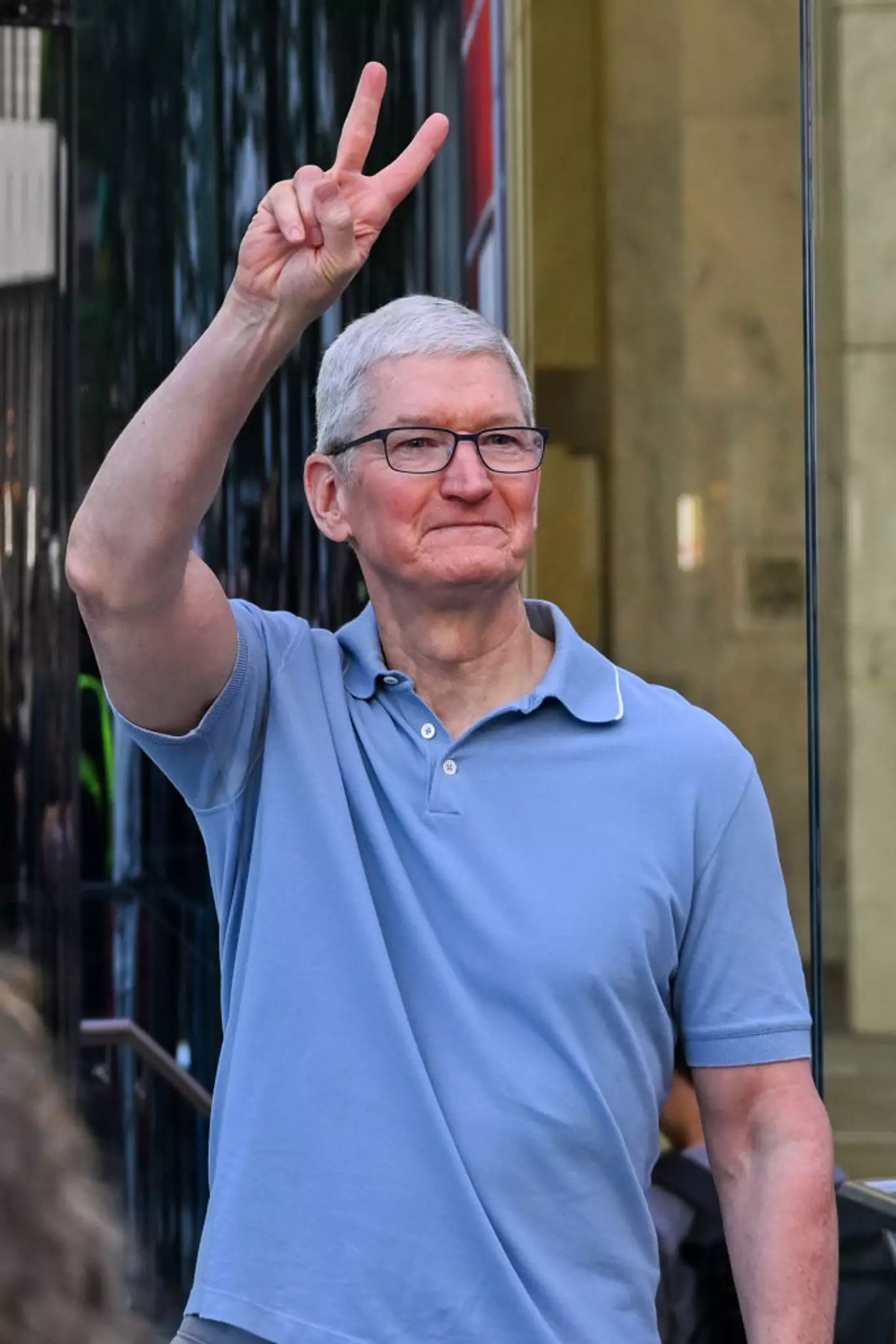 CEO of Apple Tim Cook rolled out 'Background Sounds' on all new iPhones. (Alexi Rosenfeld/Getty Images)