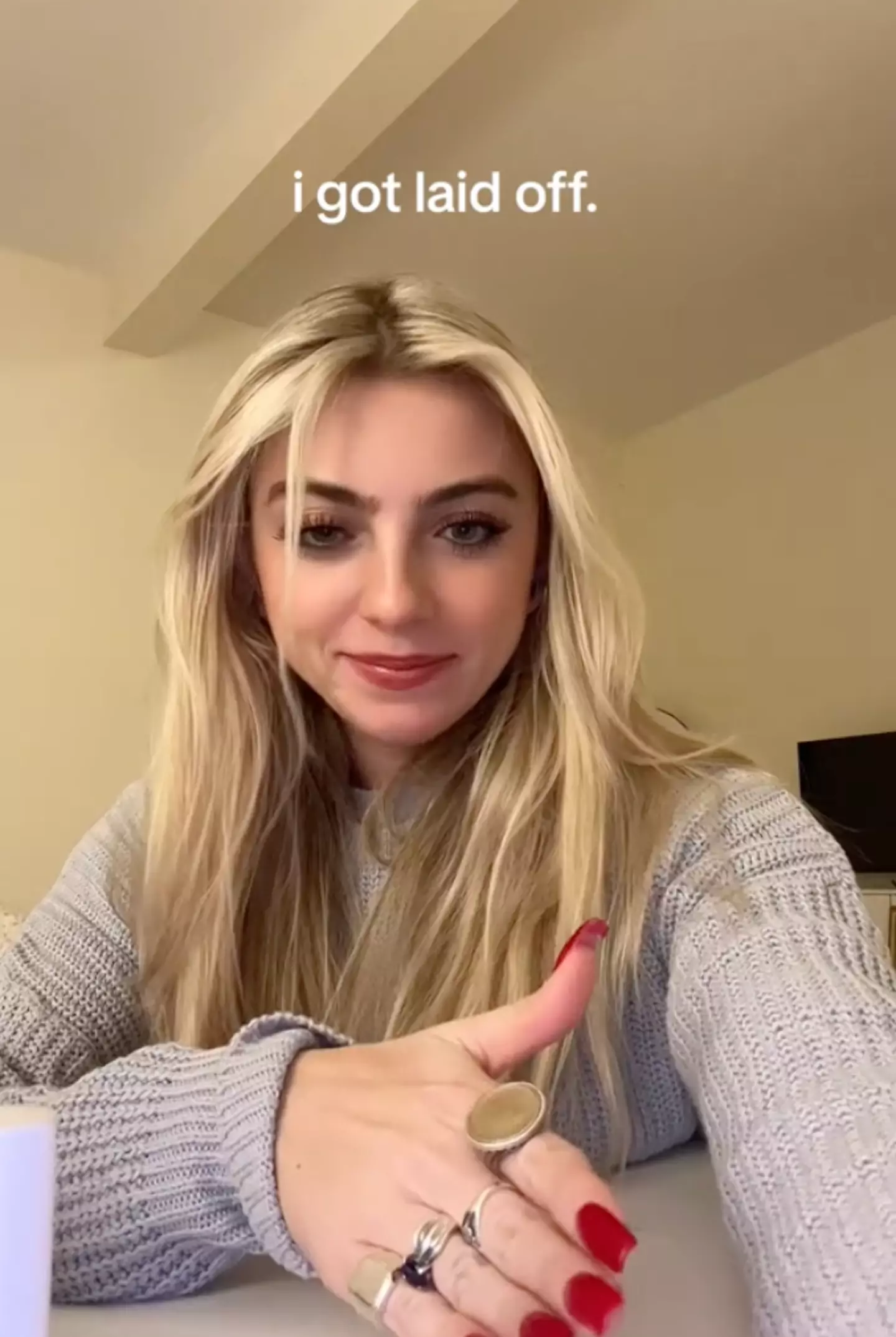 Brielle unfortunately got laid off just before the holidays.