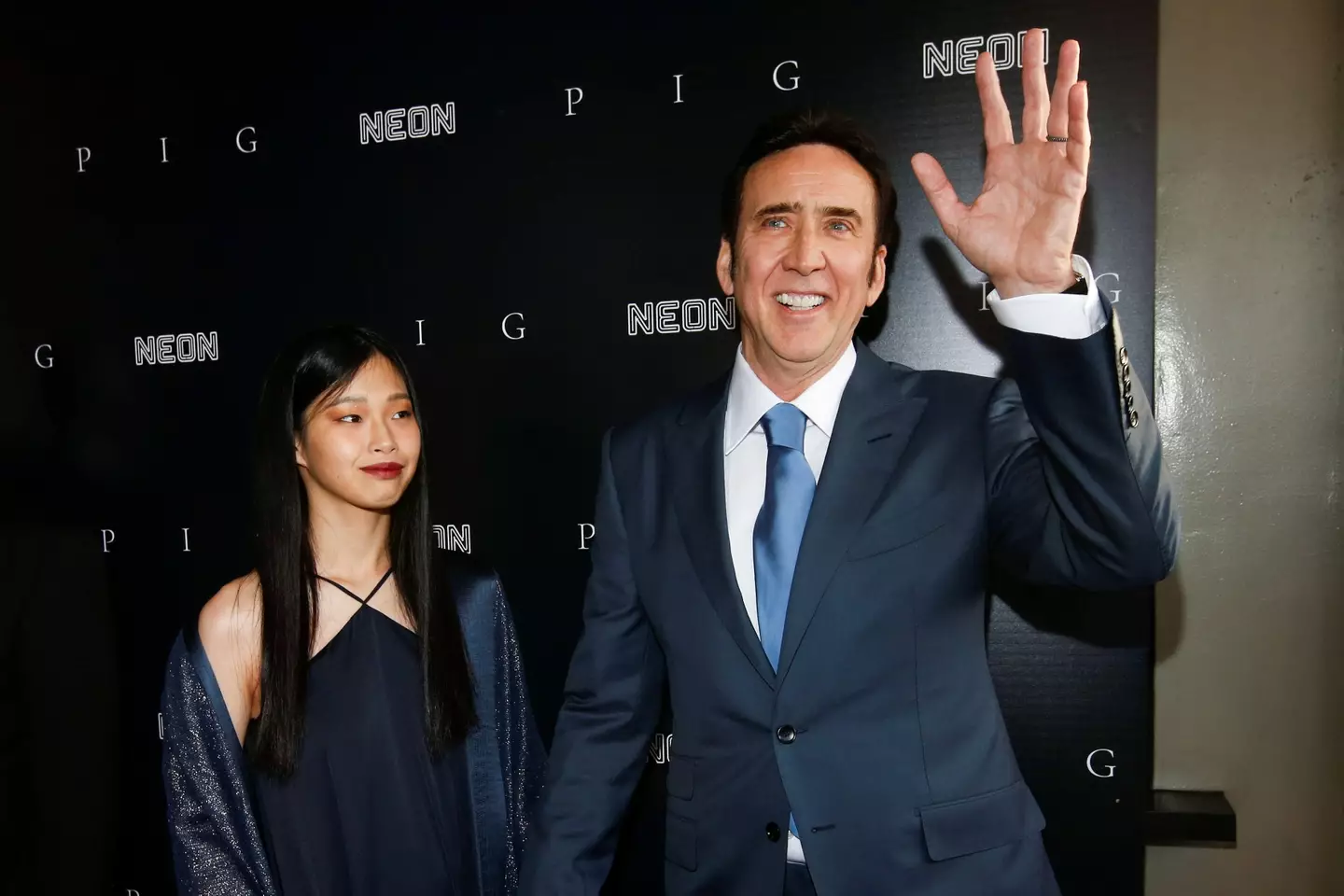 Nicolas Cage and his fifth wife Riko Shibata.