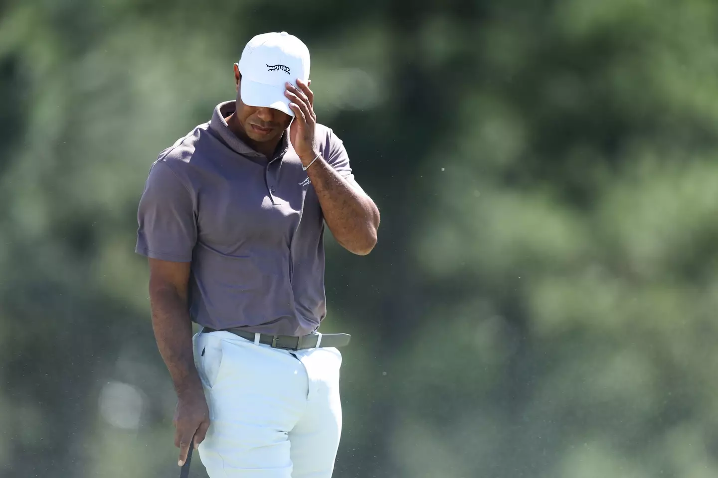 Awkward clip shows moment Tiger Woods 'knocks someone out' at The ...