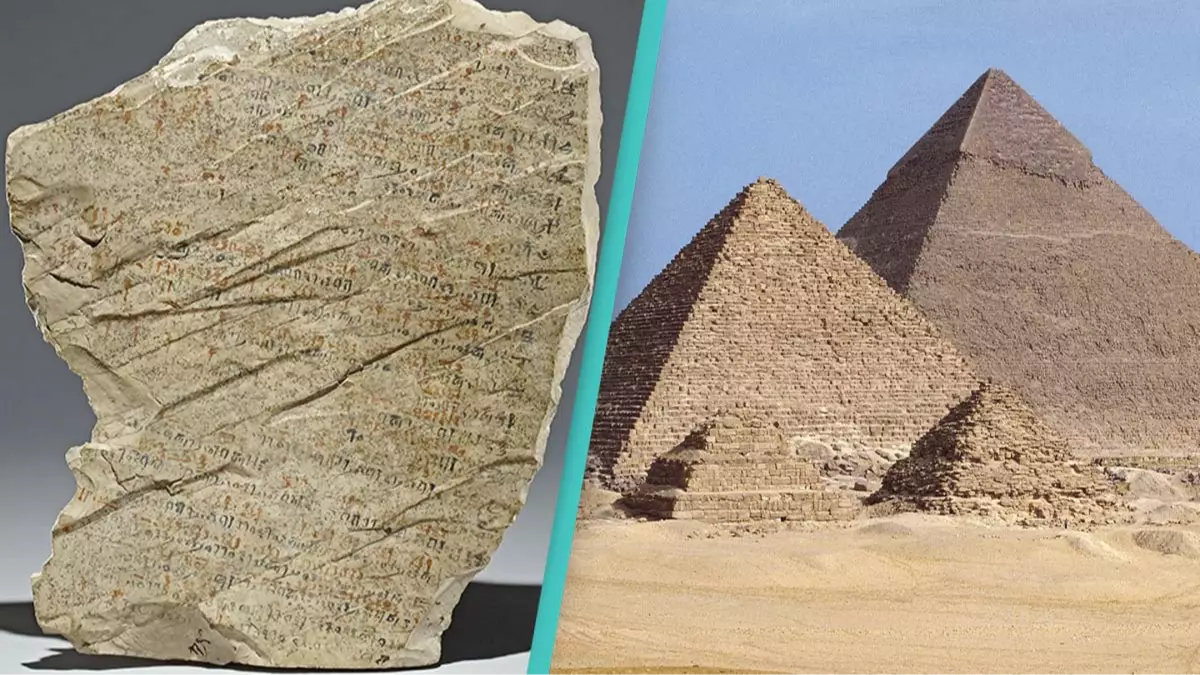 Ancient tablet discovered to reveal bizarre sick day excuses used by workers building the pyramids