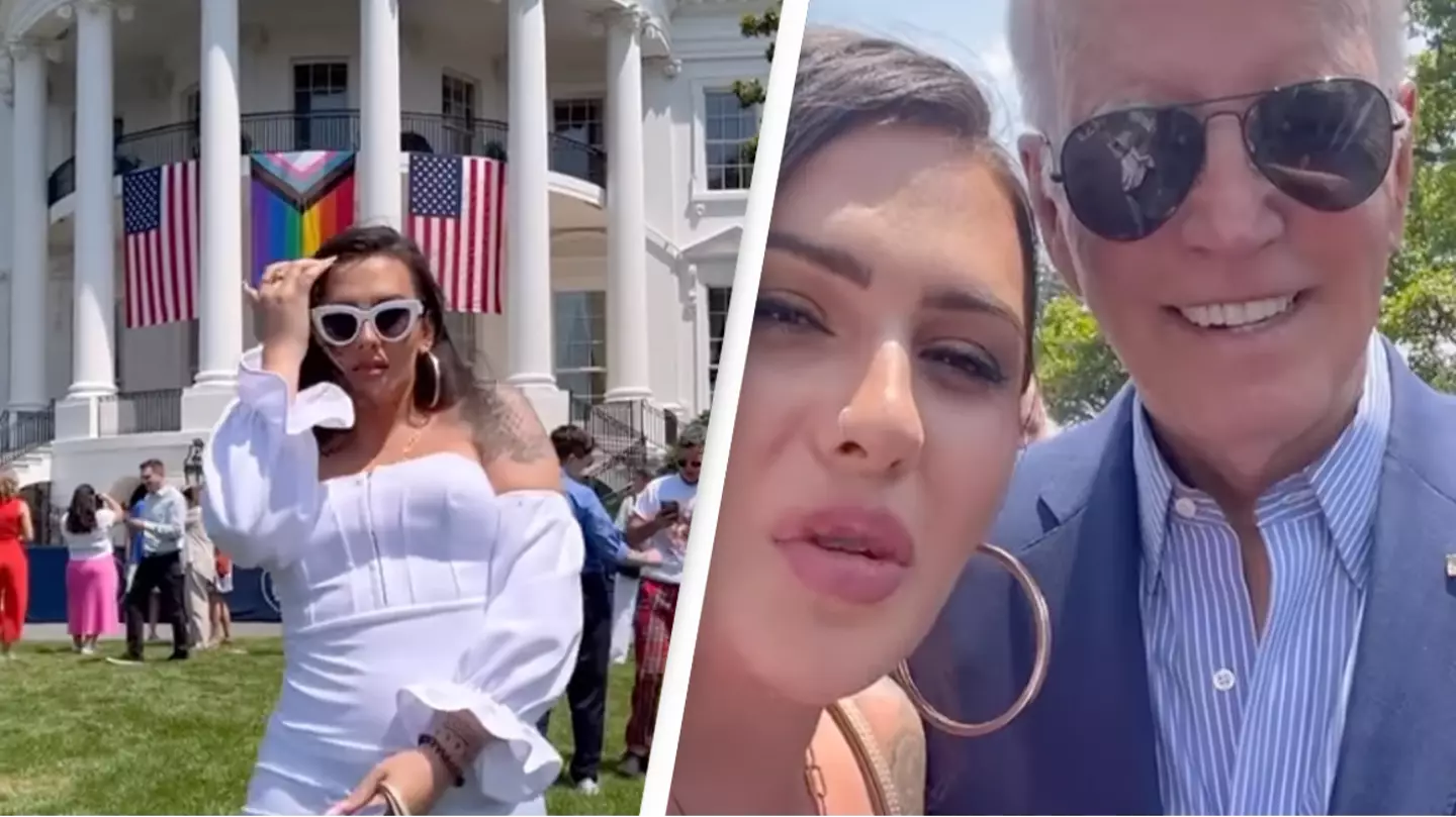 Trans model gets banned from the White House after going topless at Joe Biden's Pride event