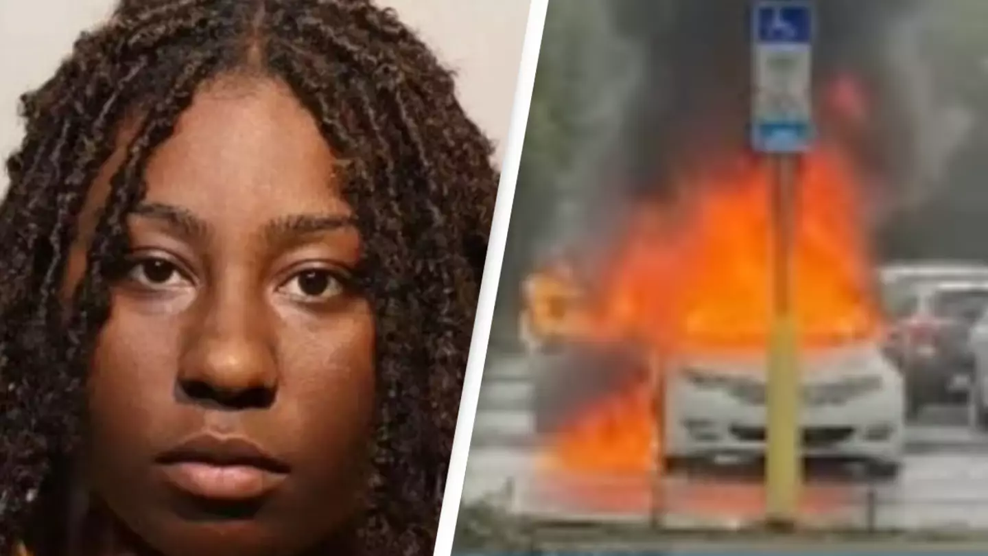 Mom left kids inside car while shoplifting and vehicle caught fire with them inside, police say