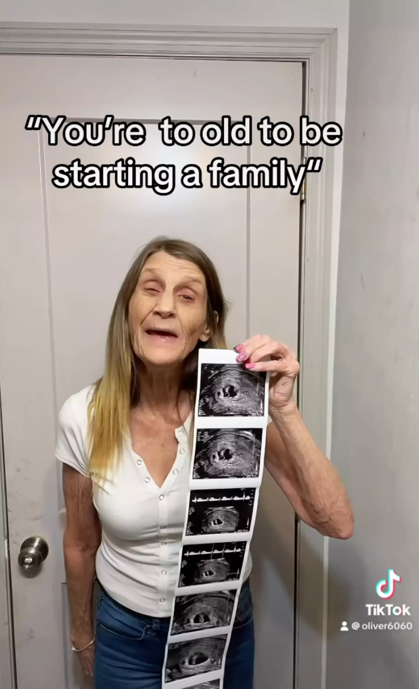 The pair are expecting a baby via surrogacy. (TikTok/@therealoliver6060)