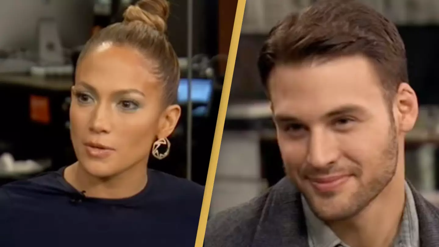 Jennifer Lopez was forced to deny dating co-star who she shared sex scene with while he was sat right next to her