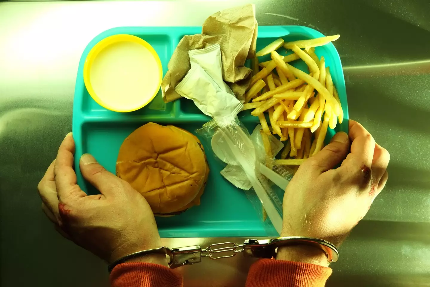 Death row inmates receive the same food as everyone else for their last meal.