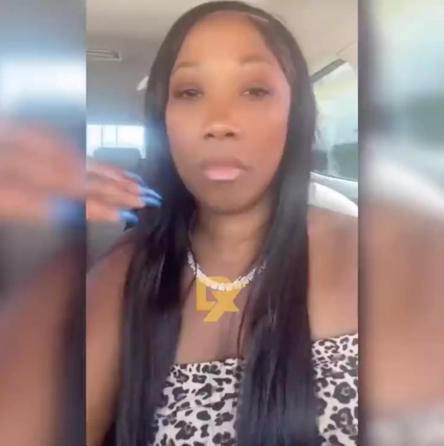 She made the claims in a video to social media.