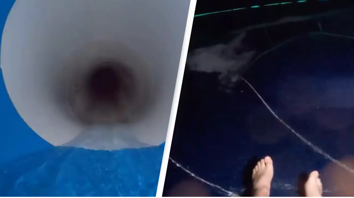 POV footage of water slide in the Netherlands is leaving people feeling 'claustrophobic'