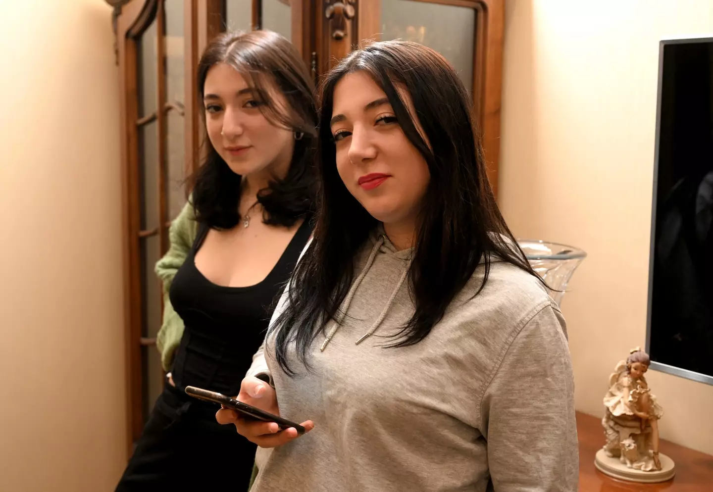 The twins reconnected on TikTok. (VANO SHLAMOV/AFP via Getty Images)