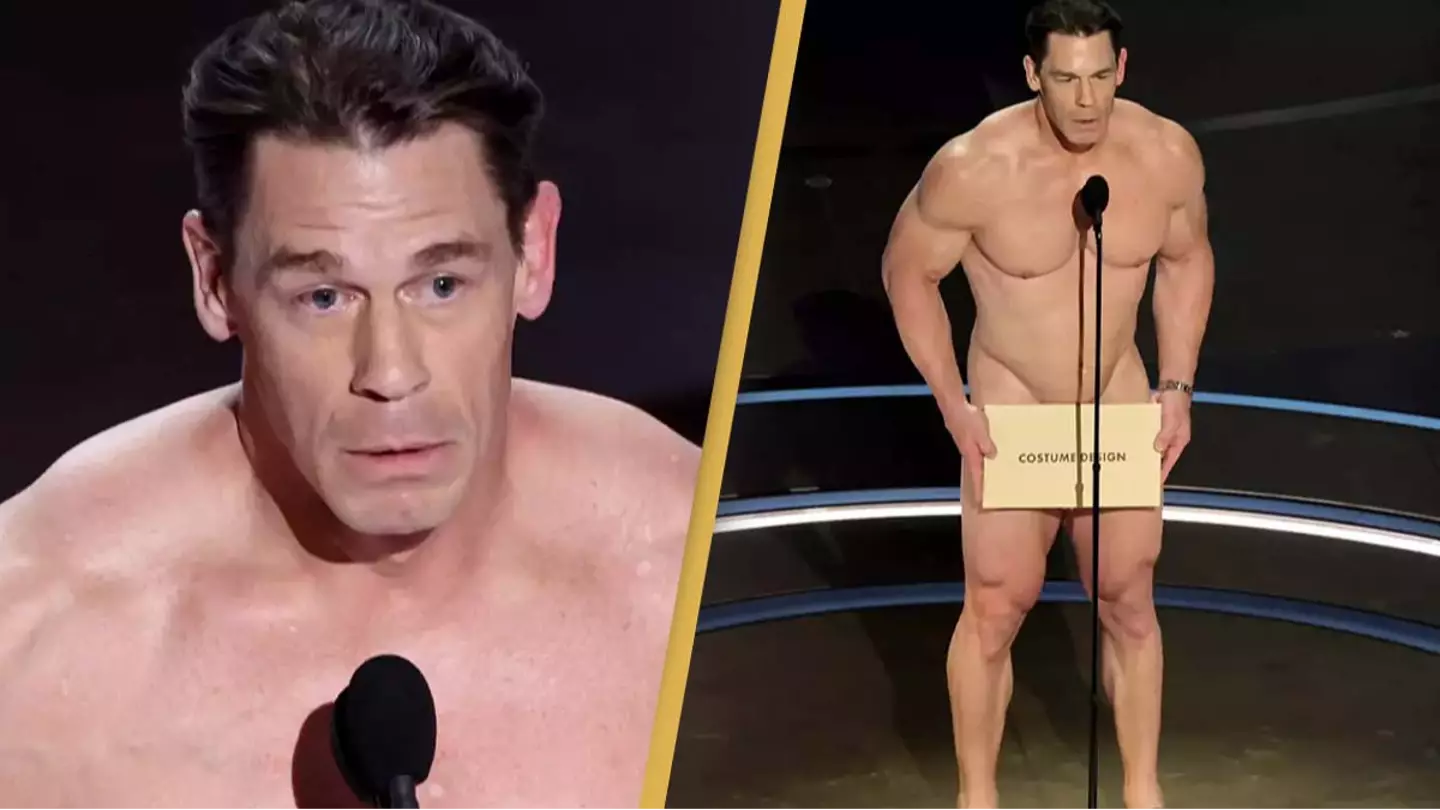 Three people absolutely hated John Cena being naked at the Oscars