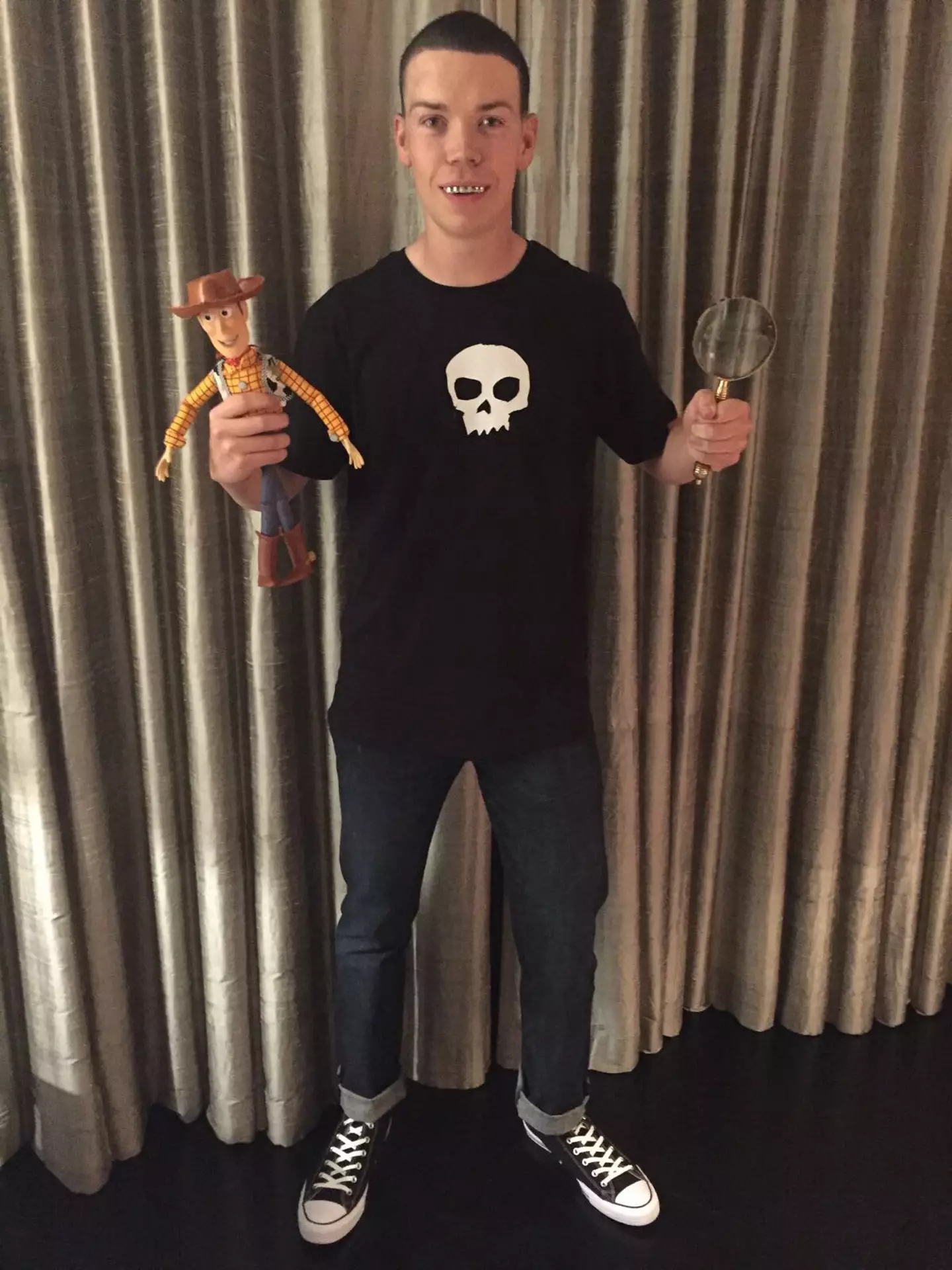 Will Poulter dressed up as Sid for Halloween - but he did it for a good cause.