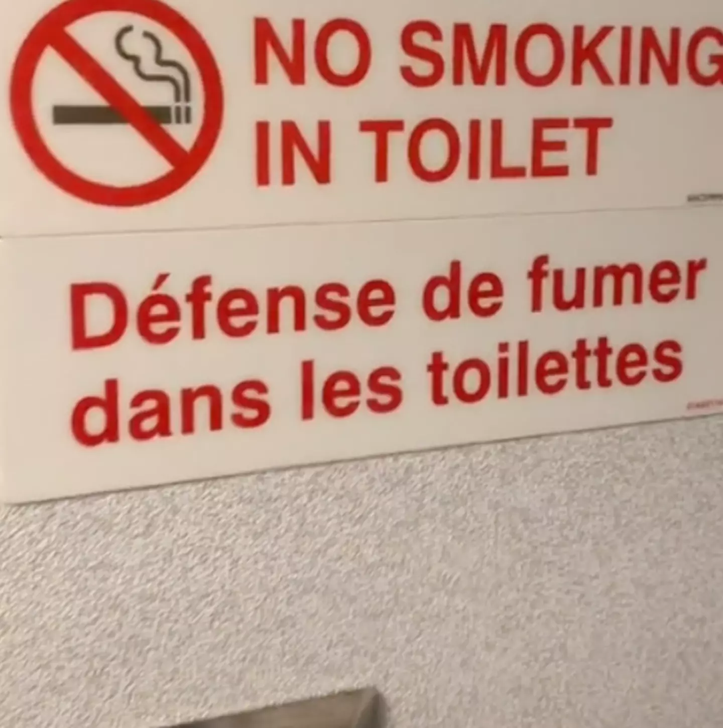 Especially when the sign clearly says no smoking.