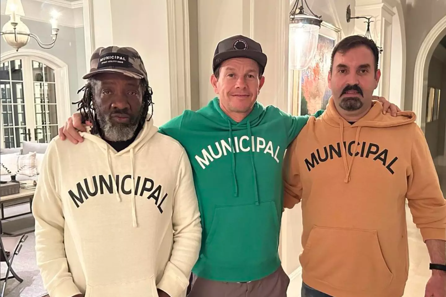 The actor has his own apparel line, Muncipal.