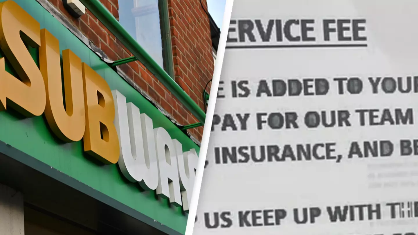 Subway sparks debate after charging customers ’10% service fee’ to help pay for workers’ wages