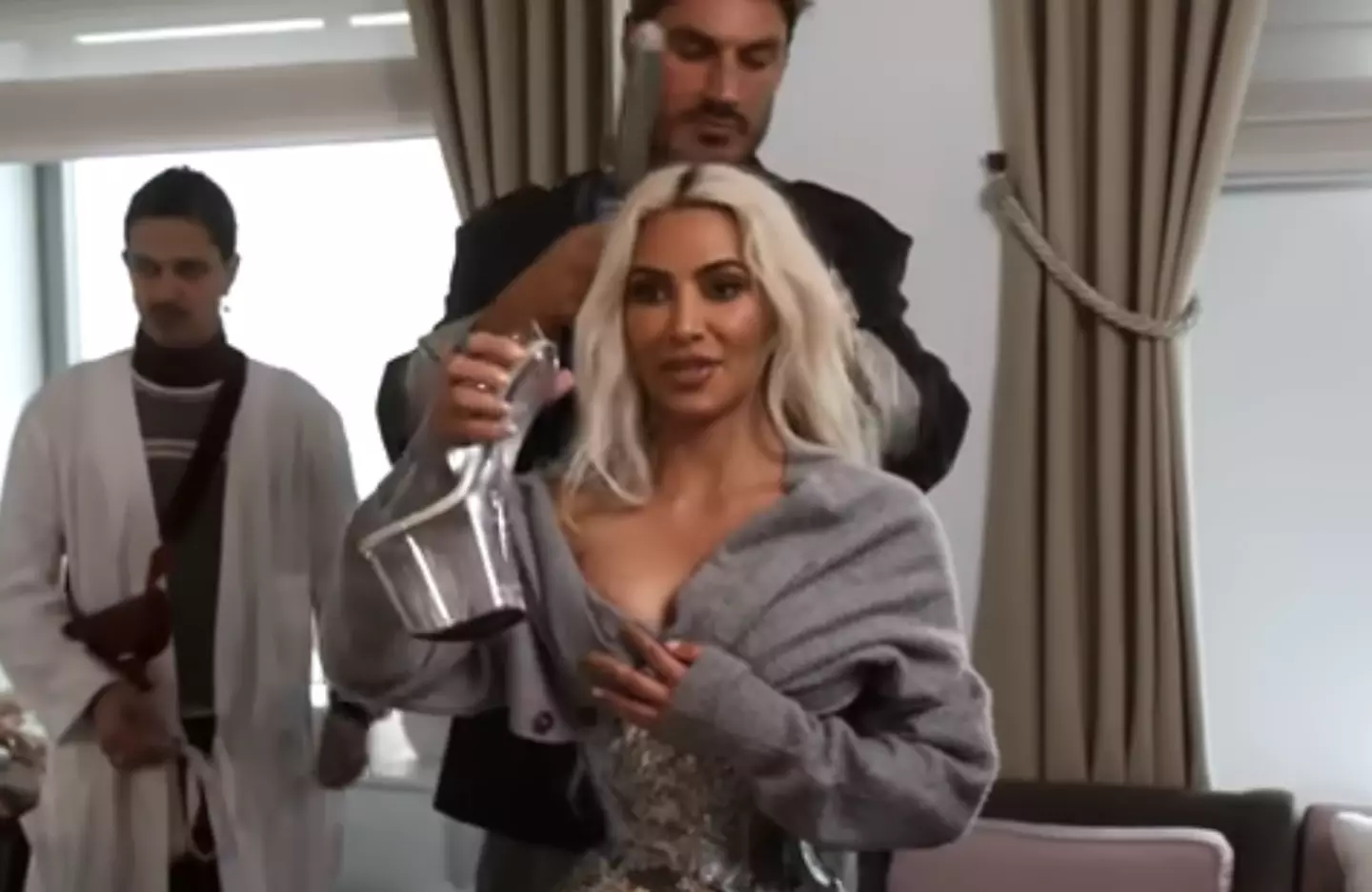 Kim Kardashian's shoes from the 2024 Met Gala (YouTube/ Vogue) 