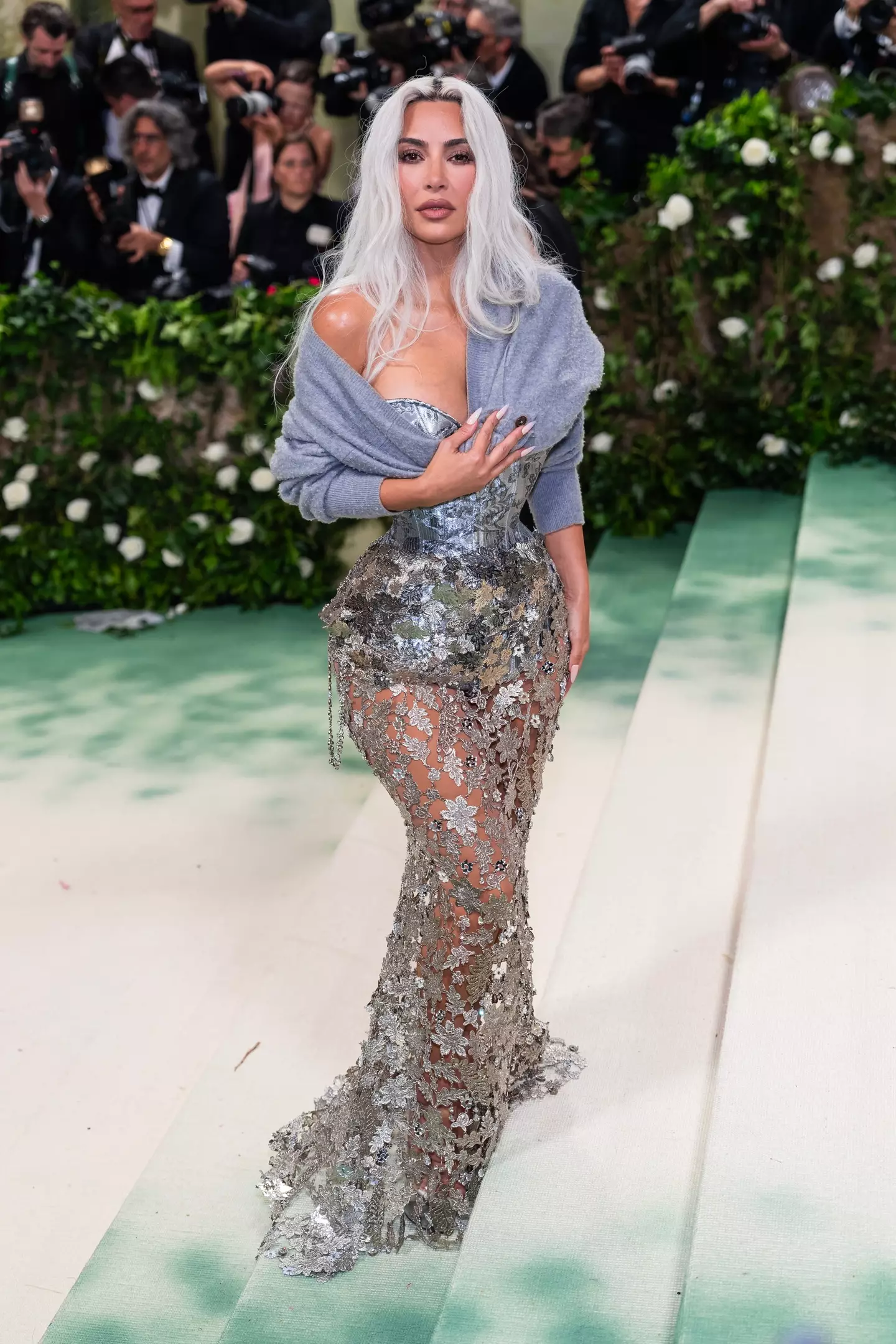 Kim Kardashian at the 2024 Met Gala. (Gotham/Getty Images)