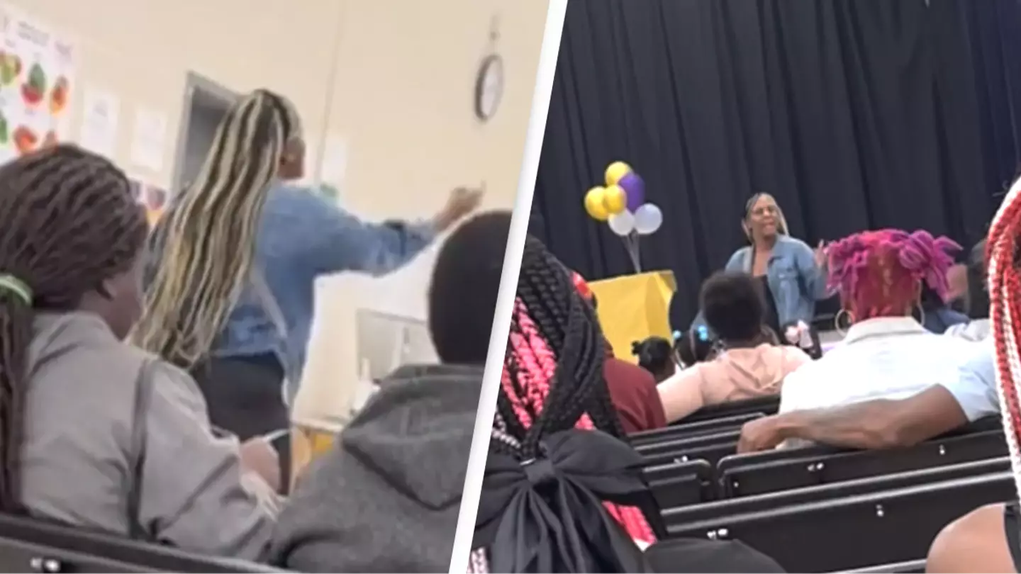 Mom storms out of graduation ceremony after son is 'snubbed' for school award