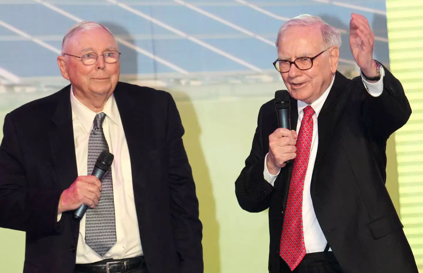 Buffett described Munger as the 'architect' of the company. (isual China Group via Getty Images)