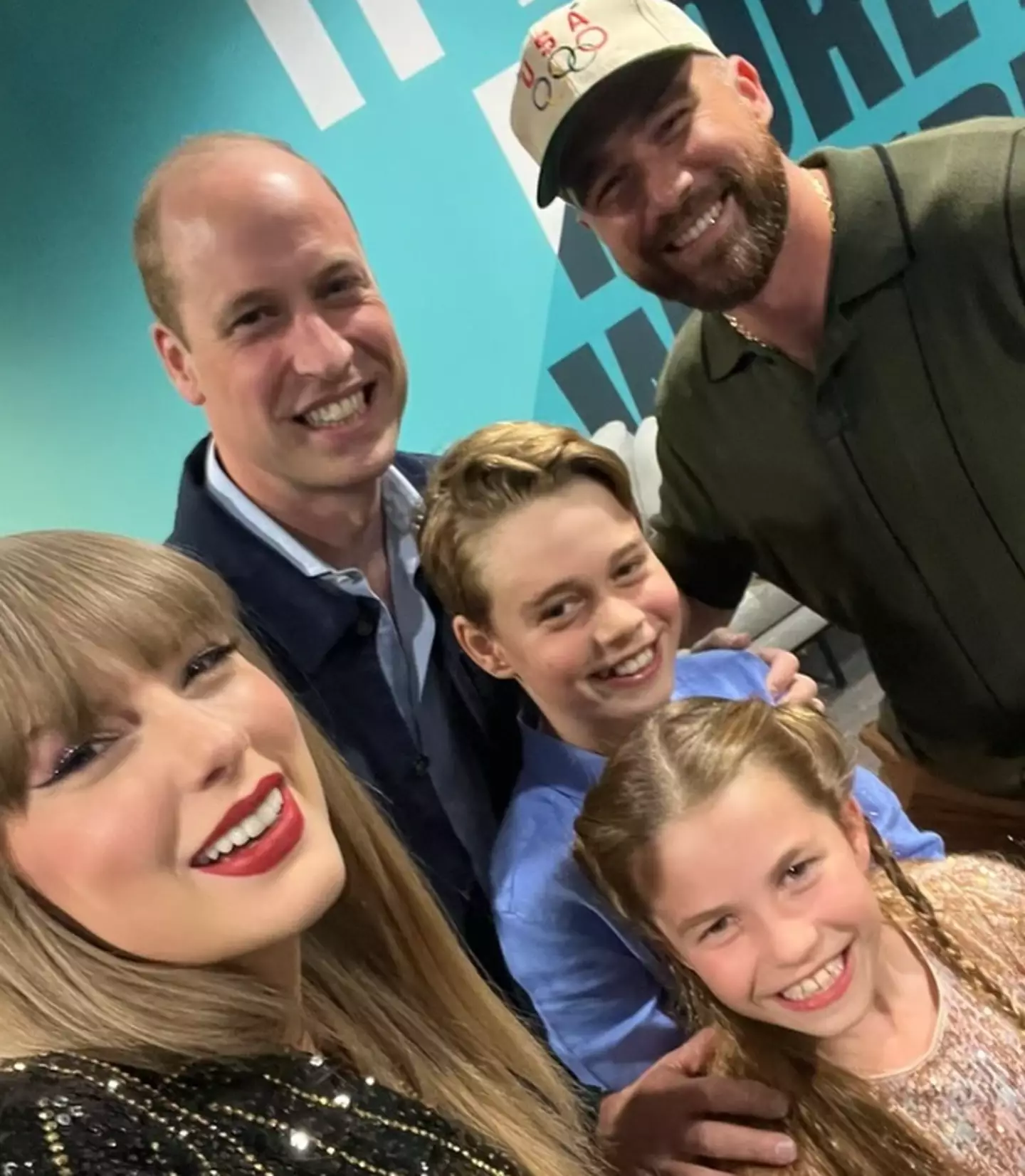 Travis and Taylor met the Royals. Instagram/ @taylorswift