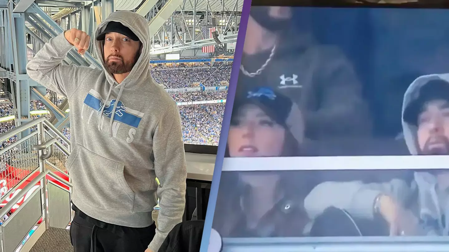 Eminem makes rare public appearance with his daughter at NFL game
