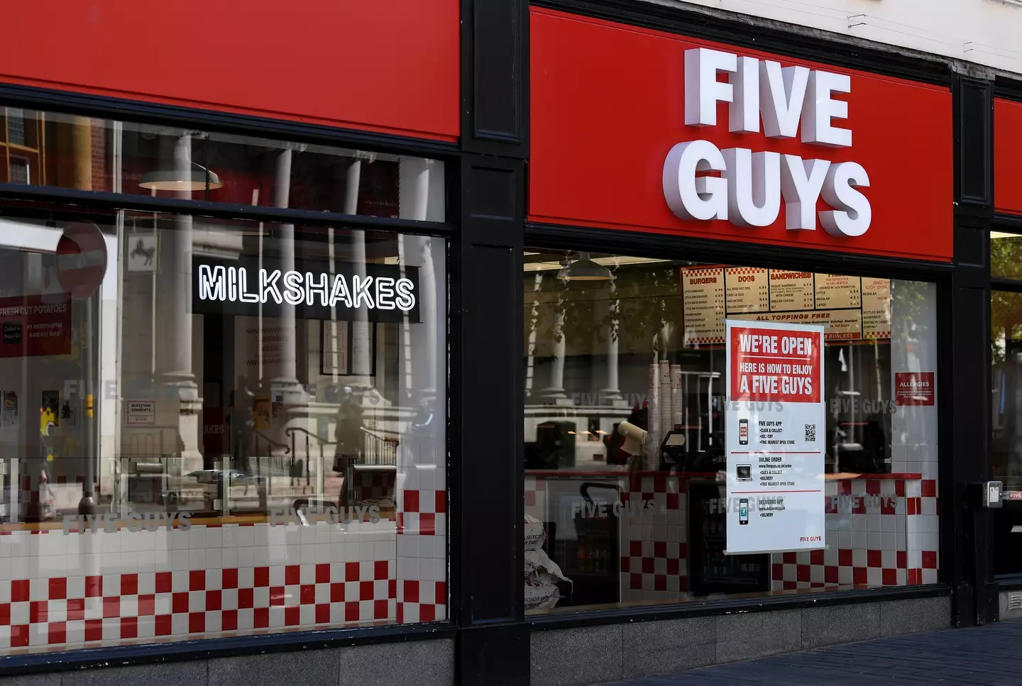 There are nearly 1,500 Five Guys restaurants in the US. (Ross Kinnaird/Getty Images)