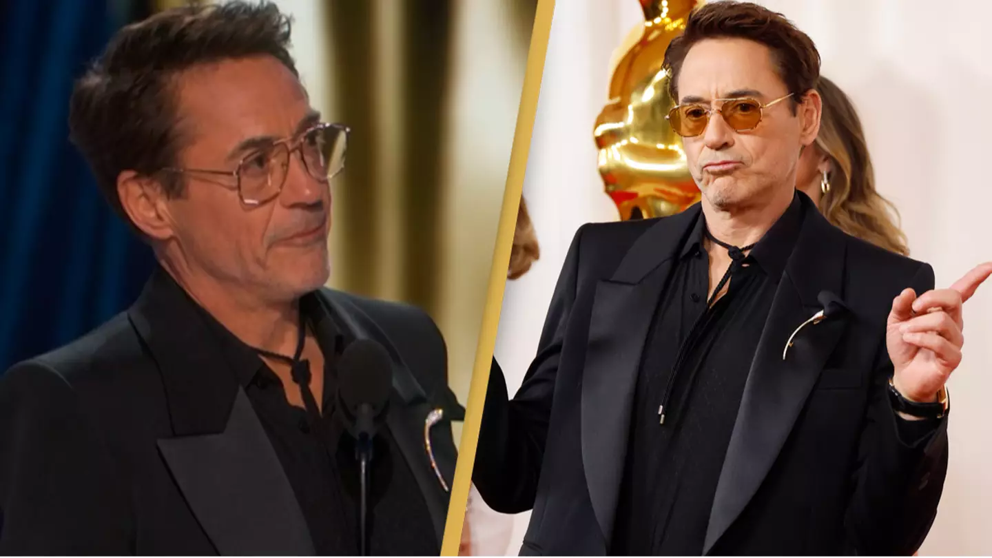 Robert Downey Jr. wins his first ever Oscar as he's awarded Best Supporting Actor