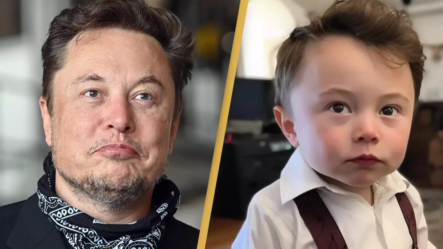 Elon Musk responds to strange AI pictures of him as baby