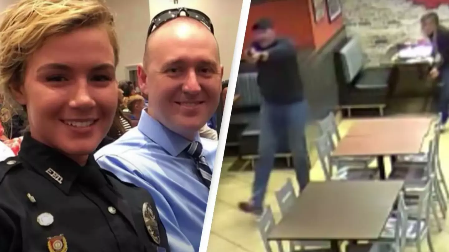 Cop couple on date night draw their guns to stop robbery in progress