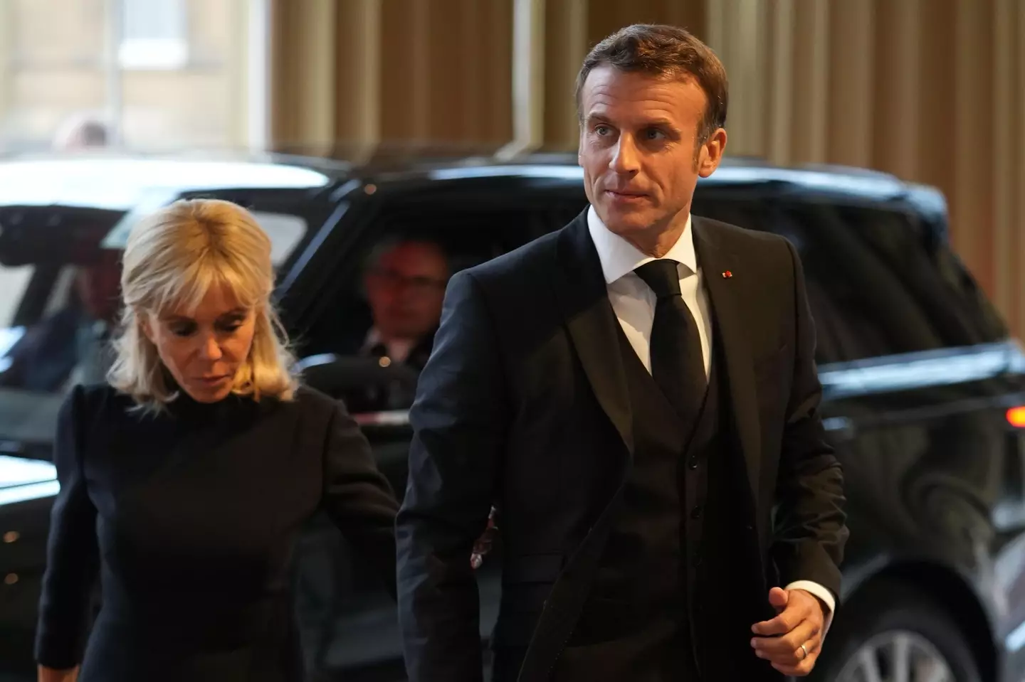 French President Emmanuel Macron has turned out.