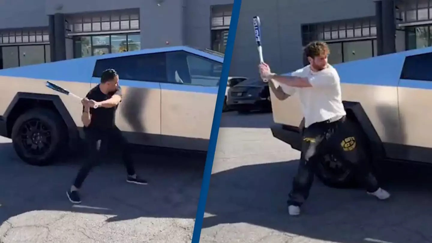 Dealership lets people smash Cybertruck with baseball bat and people are shocked at the 'damage'