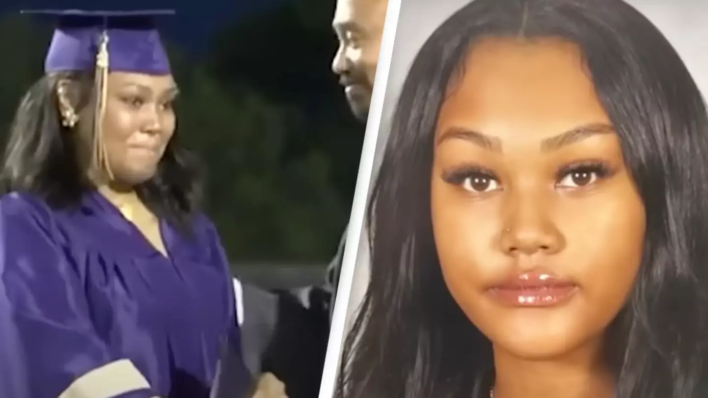 Heartbreaking moment teen dies after collapsing during her high school graduation