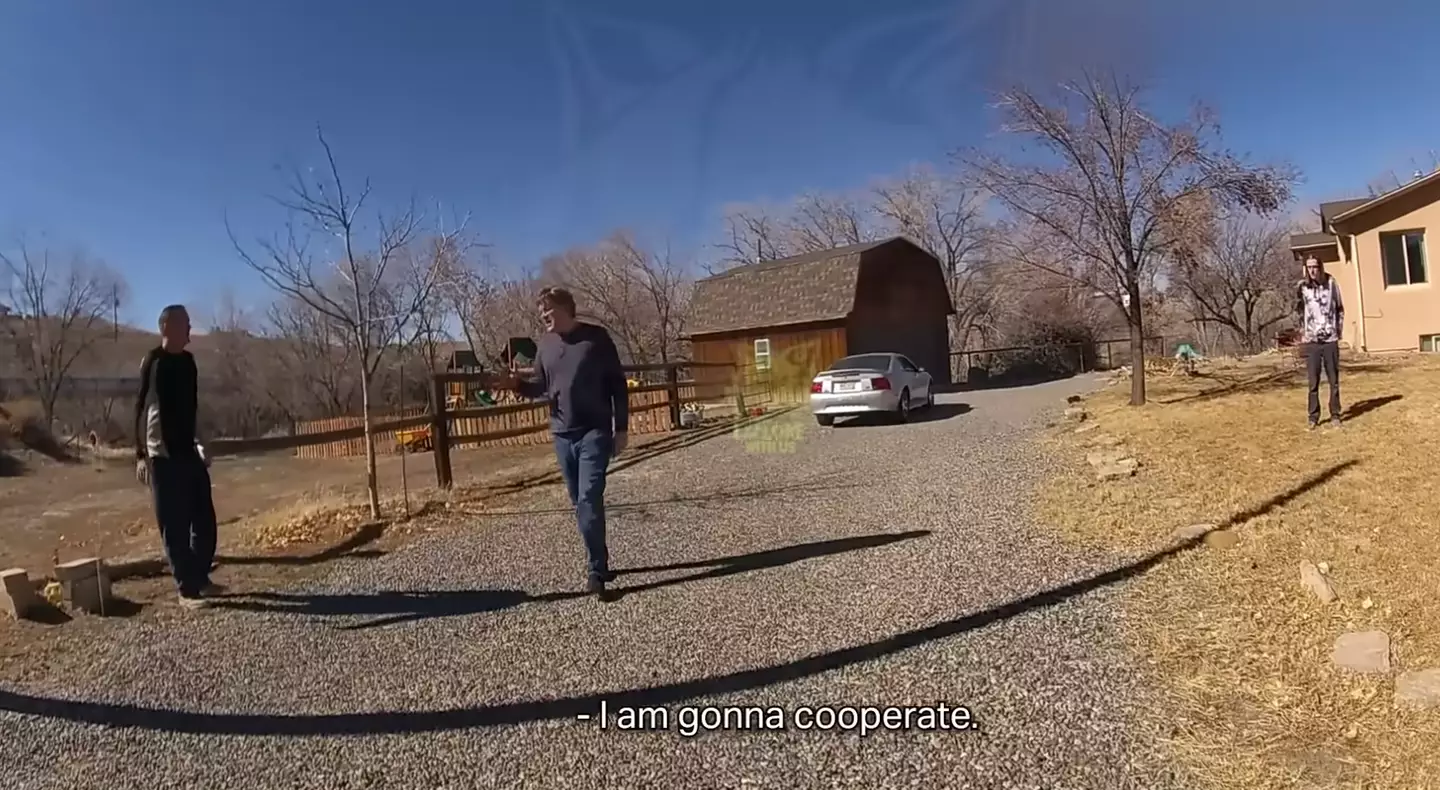 Brian's father urged him to cooperate with the officer. (YouTube/EXPLORE WITH US)