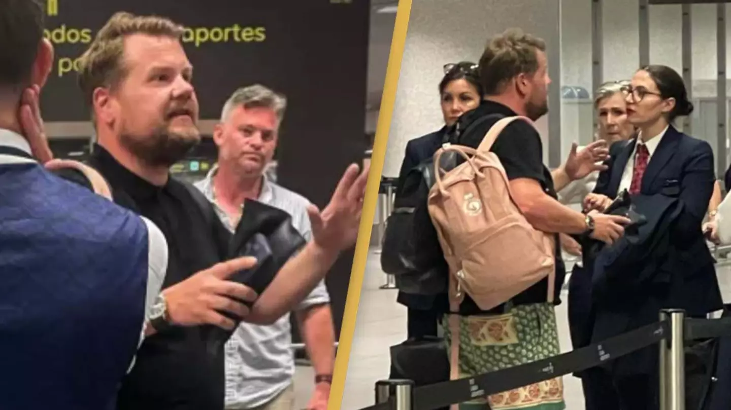 Passenger who was on board 'chaotic flight' with James Corden explains what really happened