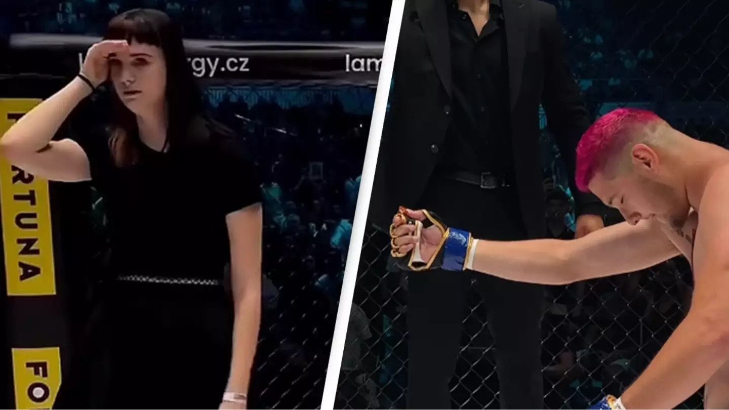 Cage fighter suffers another brutal blow as he proposes to girlfriend after losing fight and she says no
