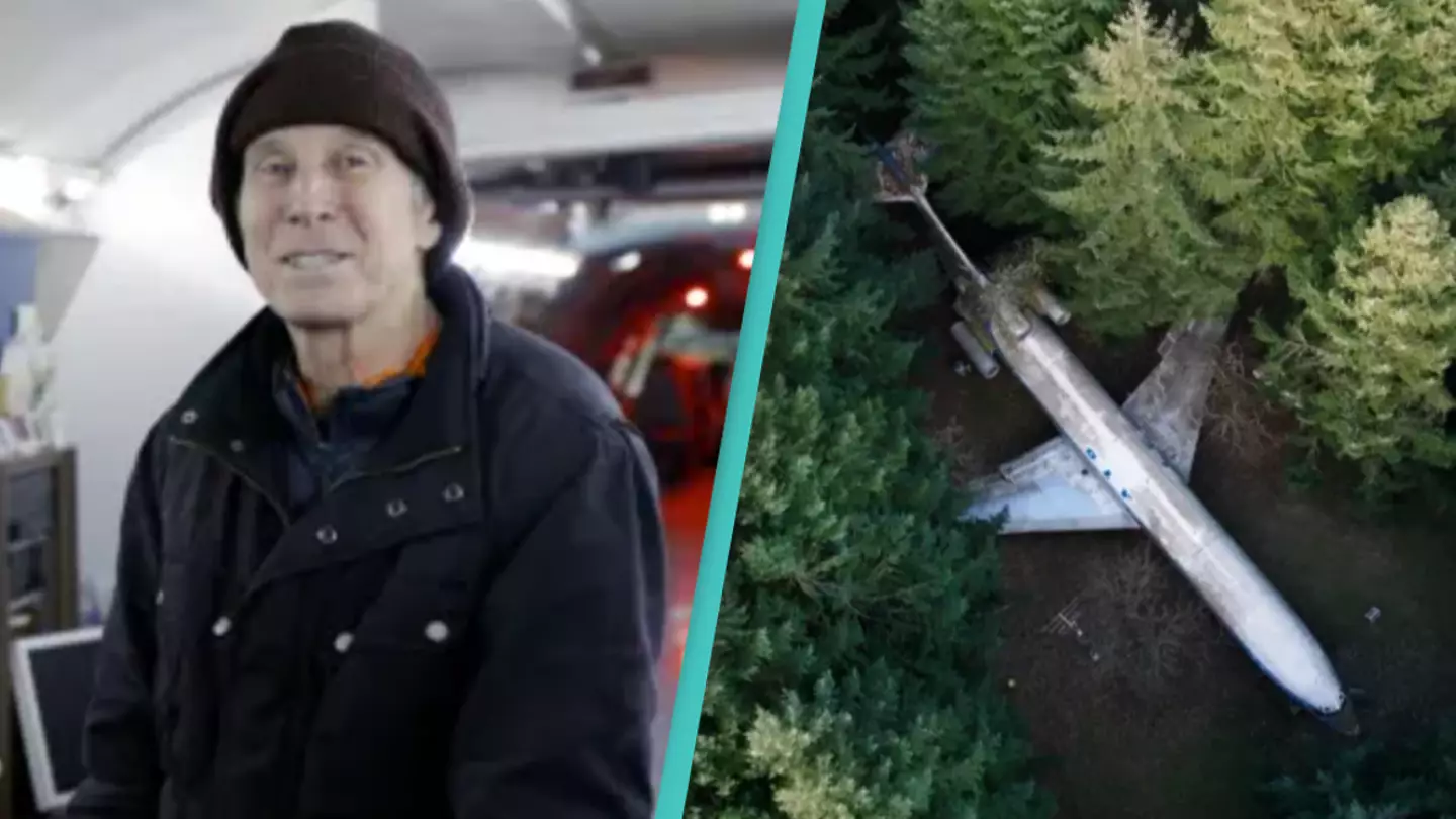 Man bought an entire plane from a salvage yard and now he lives there