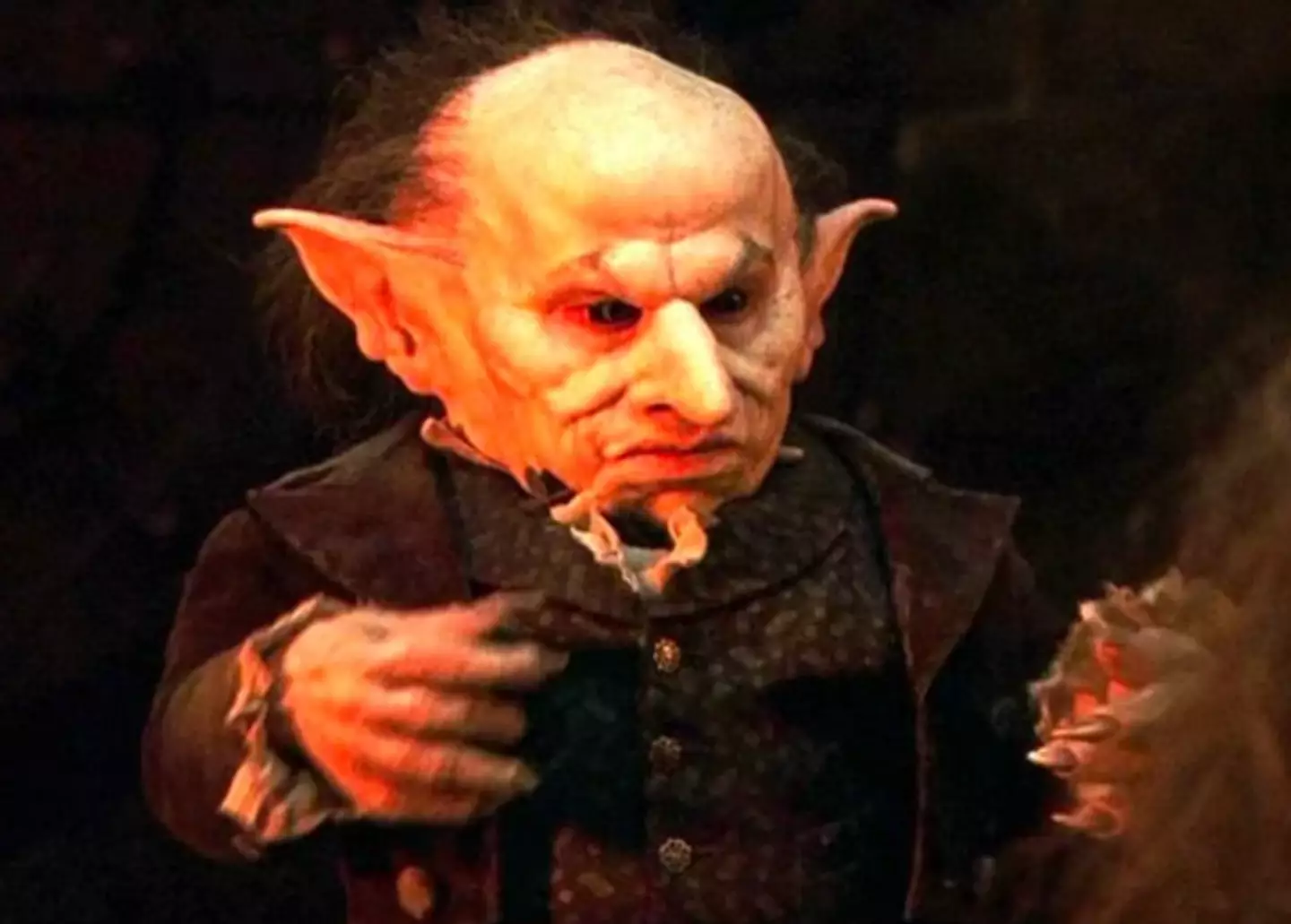 Warwick Davis later took over the role of the goblin. (Warner Bros)
