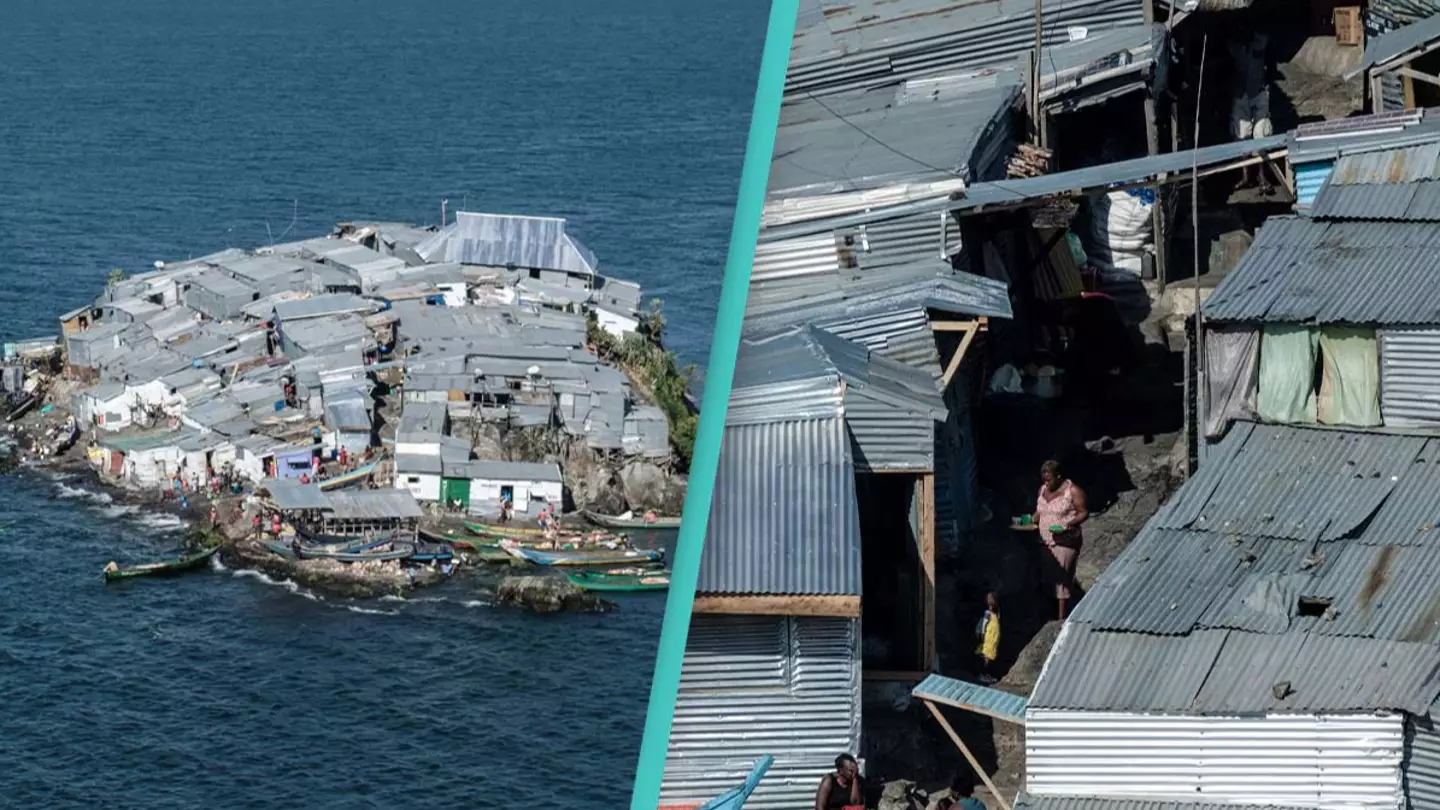 Inside one of the most crowded islands on Earth where more than 500 people live in space smaller than soccer pitch