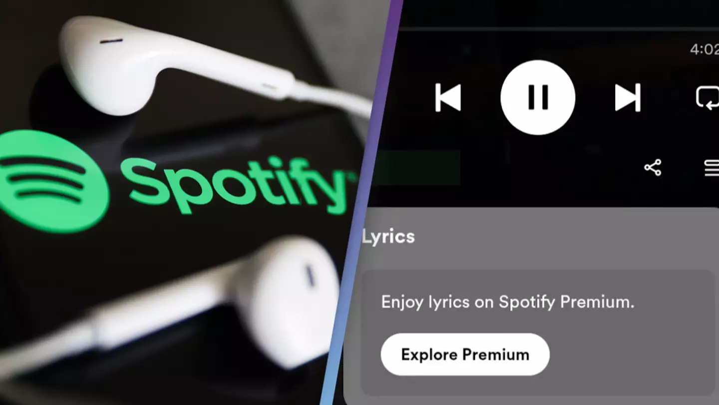 Spotify has started only letting Premium users view song lyrics