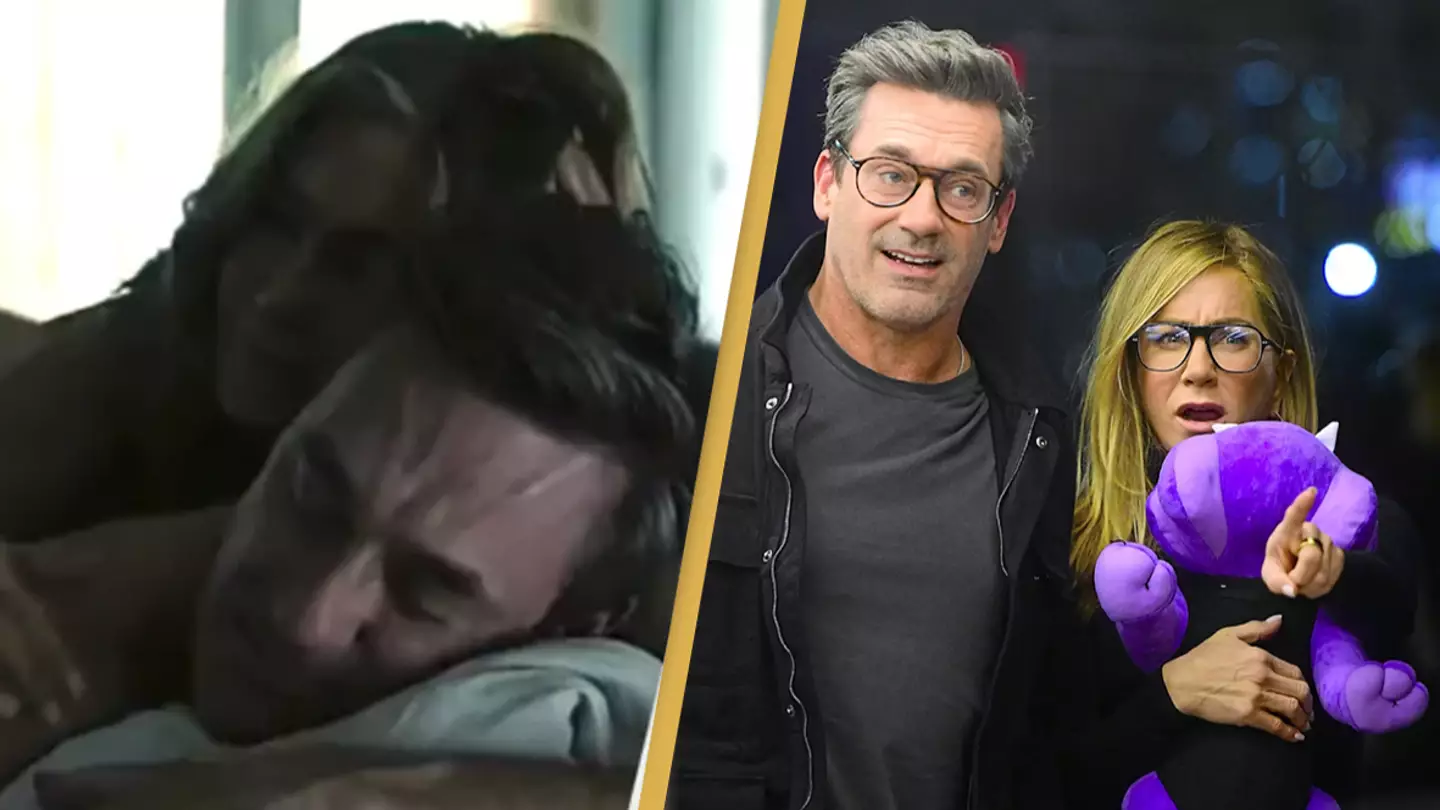 Jennifer Aniston and Jon Hamm's sex scene has gone viral with people left shocked