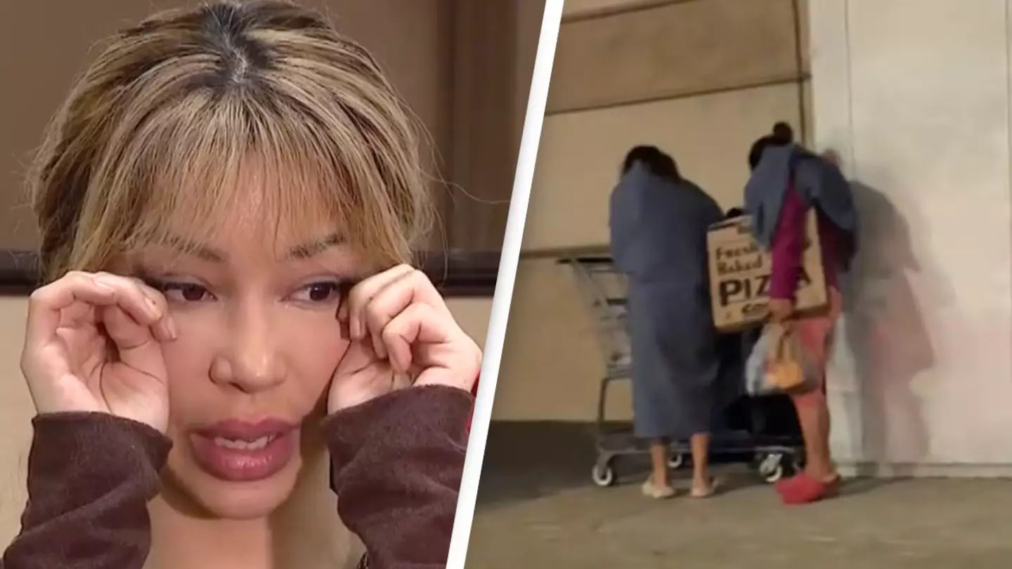 Influencer helps raise staggering amount of money for homeless family after finding them sleeping in the cold