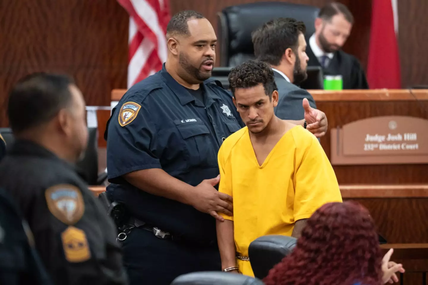 Franklin Pena the other man accused of killing the 12-year-old. (Brett Coomer/Houston Chronicle via Getty Images)