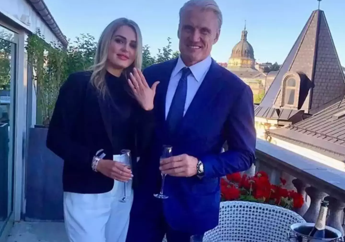 Dolph and Emma tied the knot in Mykonos.