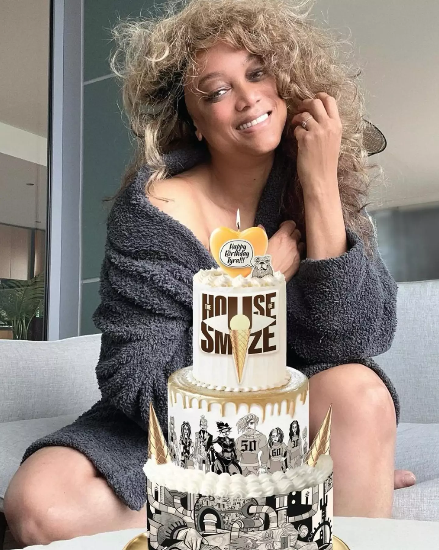 Banks said she had her first alcoholic drink when she turned 50 years old. (Instagram/@tyrabanks)