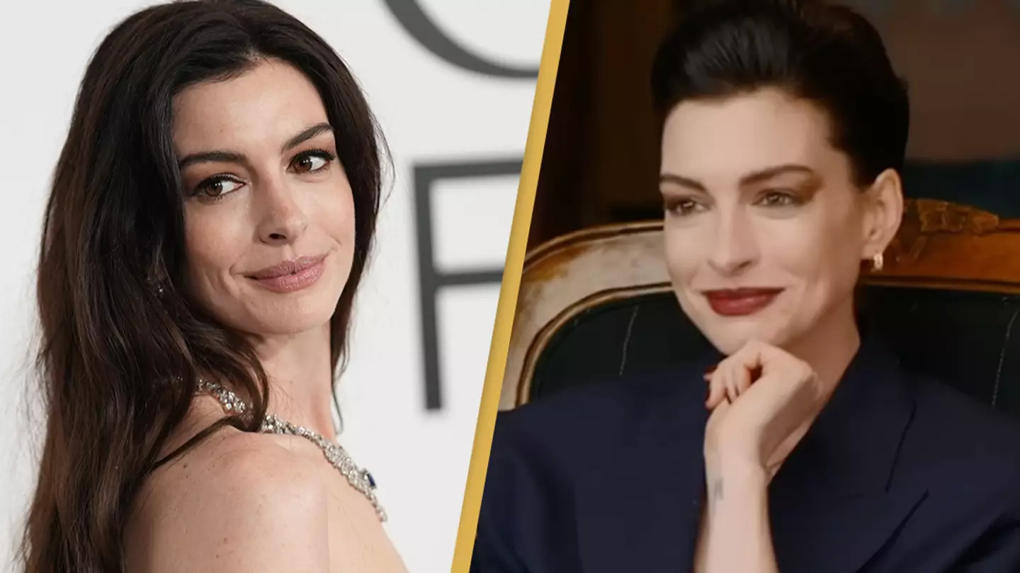 Anne Hathaway holds back tears as she rewatches The Princess Diaries and explains why it's made her so emotional
