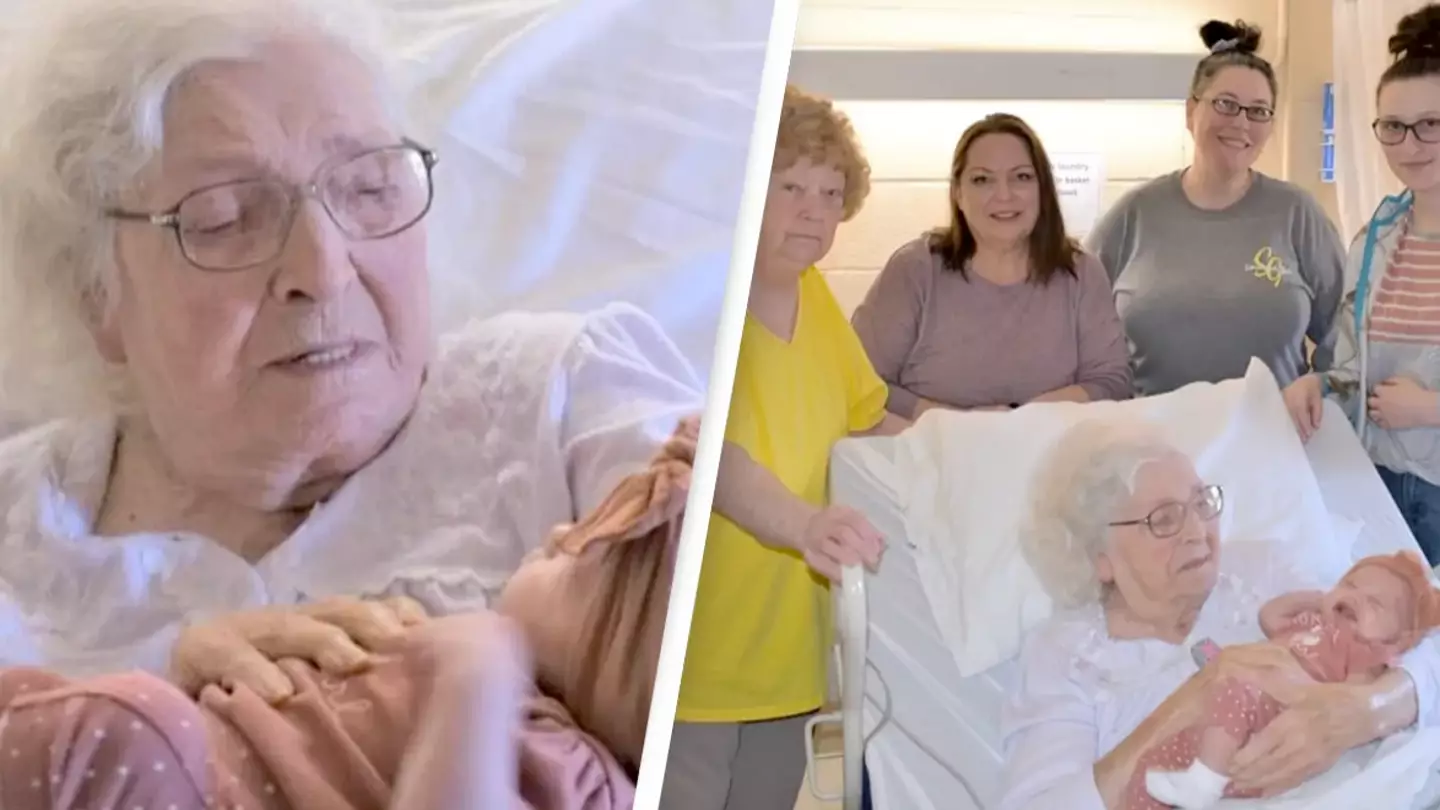 Woman, 98, with 230 great-great-grandchildren meets great-great-great-grandchild for first time