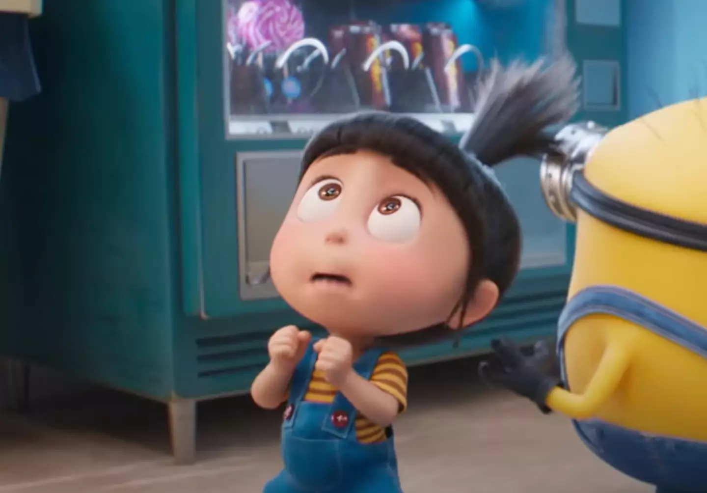 Viewers' faces as they realize what Gru having a baby means.