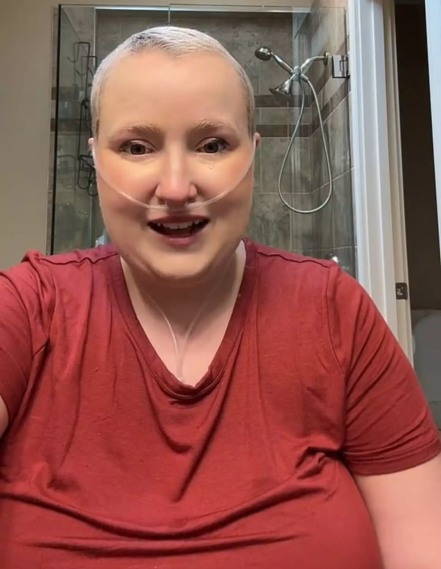Kim told people if they were seeing the video it meant she had died. (TikTok/@cancerpatientmd)