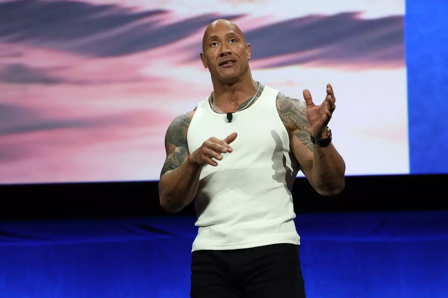 WWE has responded to the allegations against Dwayne Johnson about his alleged behavior on set. (Jesse Grant/Getty Images for Disney) 