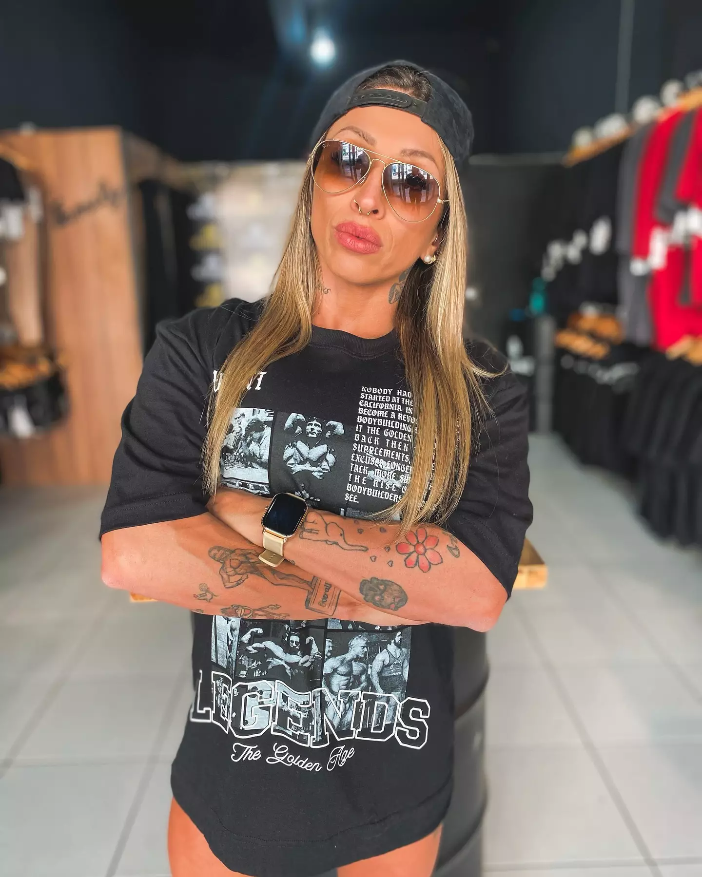 Brazilian bodybuilder Cíntia Goldani has died. (@cintiagoldanipro/Instagram)